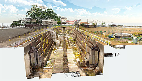 浦賀ドック3Dスキャニング画像